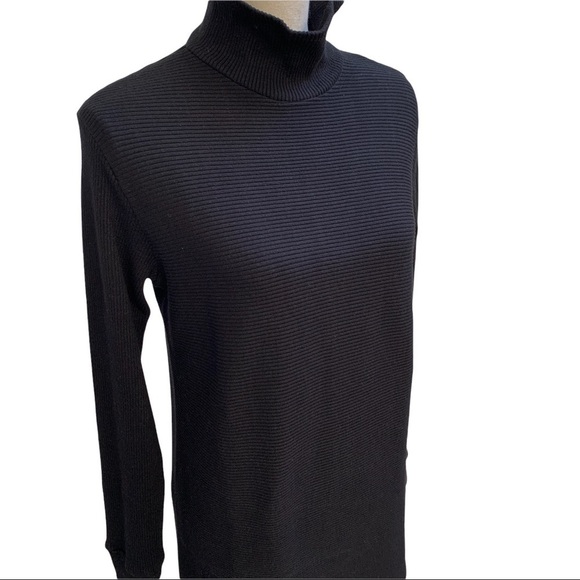 Monrow Rib Knit Mockneck Tunic Top NWT - Picture 3 of 9